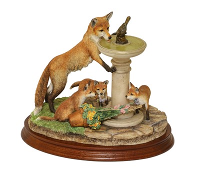 Lot 1120 - Border Fine Arts Fox Figure Group