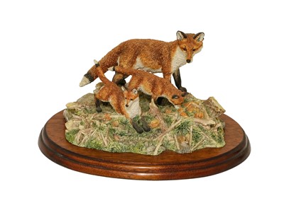 Lot 1120 - Border Fine Arts Fox Figure Group