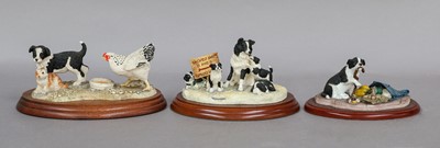 Lot 129 - Border Fine Arts Collie and Sheep models...