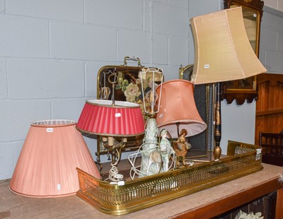 Lot 371 - A modern chinoiserie table lamp of slender...