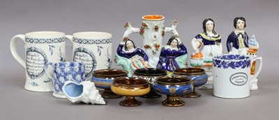 Lot 190 - A group of 19th century and later ceramics and...