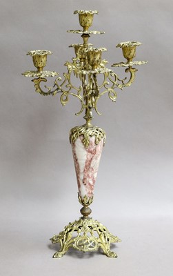 Lot 131 - A 19th century style faux marble and gilt...