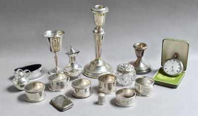 Lot 68 - A collection of assorted silver, including: a...