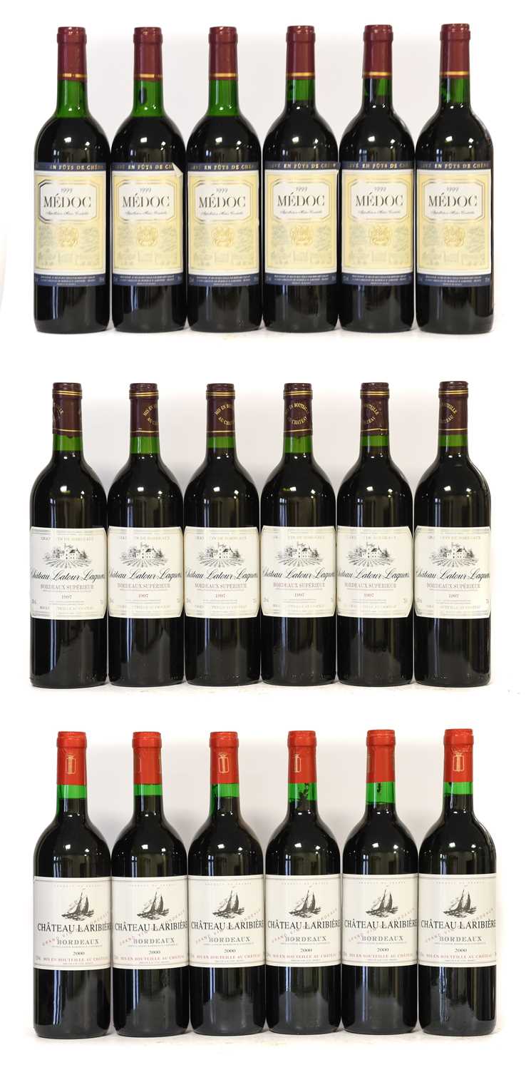 Lot 5065 - Château Laribière 2000 Bordeaux, rouge (six...