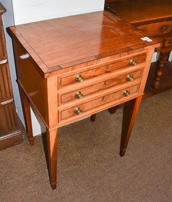 Lot 1184 - A 1930's rosewood crossbanded mahogany canteen...