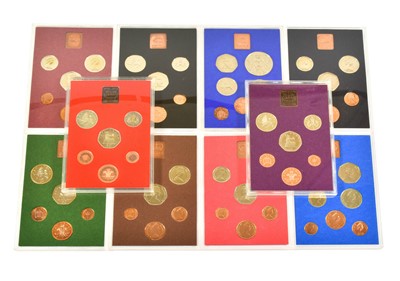 Lot 440 - 16 x UK Proof Coin Sets: 1970 8 coins from...