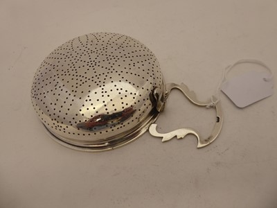 Lot 2192 - A George III Silver Lemon-Strainer