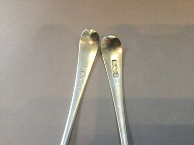 Lot 25 - A pair of George III Silver Sauce-Ladles; a...