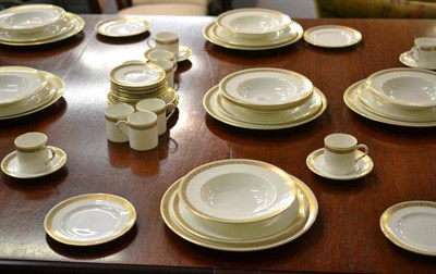 Lot 260 - A Royal Worcester 'Golden Anniversary' part dinner service