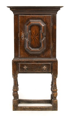 Lot 760 - A 17th Century Dutch Oak and Marquetry-Inlaid...