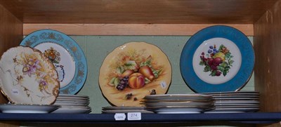 Lot 274 - An Aynsley Autumn Gold plate, various collector's and Royal commemorative plates