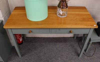 Lot 1132 - A modern painted side table fitted with two...