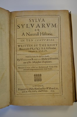 Lot 6 - Bacon (Sir Francis) Sylva Sylvarum: or A...