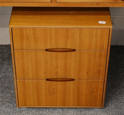 Lot 1135 - A modern six drawer bedroom chest, 140cm by...