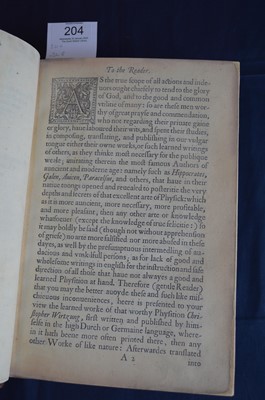 Lot 204 - Wirsung (Christof) Praxis Medicinæ Universalis;...