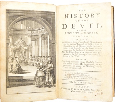 Lot 54 - [Defoe (Daniel)] The History of the Devil, as...