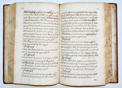 Lot 99 - House of Commons - Manuscript Journal of the...
