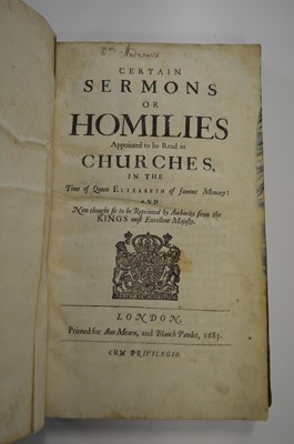 Lot 94 - Homilies and Sermons Latimer (Hugh), Frutefull...