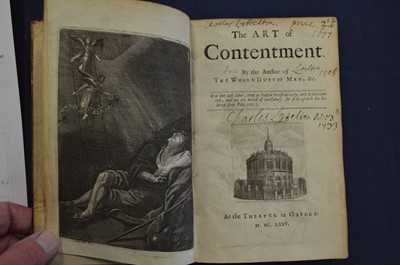 Lot 4 - [Allestree (Richard)] The Art of Contentment....
