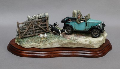 Lot 1041 - Border Fine Arts 'The Chase' (Austin Seven Ruby and Collies)