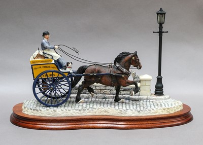 Lot 1053 - Border Fine Arts 'Delivered Warm' (Horse-Drawn Baker's Van)