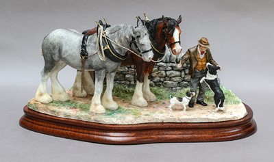 Lot 1057 - Border Fine Arts 'Homeward Bound' (Clydesdale Horses)