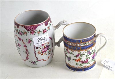 Lot 293 - A Chinese famille rose mug and a Samson mug