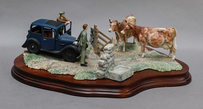 Lot 1095 - Border Fine Arts James Herriot model 'Viewing the Practice'