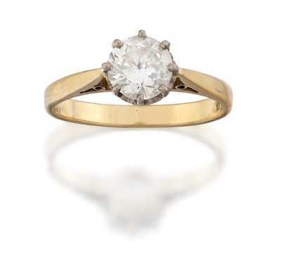 Lot 2114 - An 18 Carat Gold Diamond Solitaire Ring