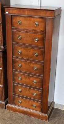 Lot 1188 - A baize lined metal gun cabinet within a...