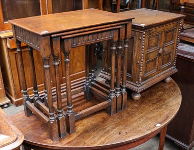 Lot 1209 - A Georgian mahogany demi lune side table,...