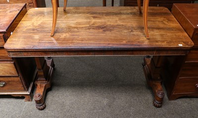 Lot 1218 - A Regency rosewood serving table, 132cm by...