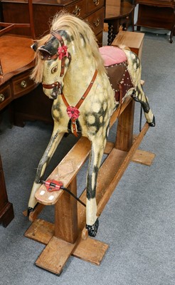 Lot 1092 - 19th century painted rocking horse by...