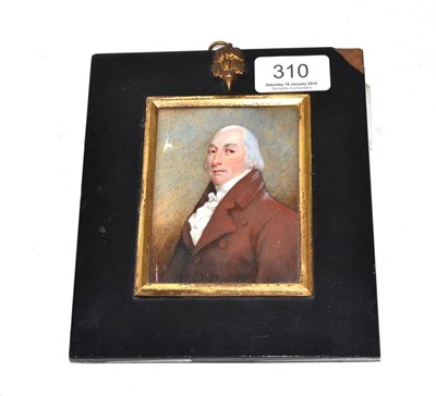 Lot 310 - A 19th century portrait miniature of a gentleman