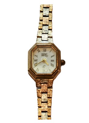 Lot 315 - A lady's 9 carat gold wristwatch, signed Uno,...