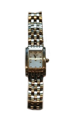 Lot 317 - A lady's stainless steel wristwatch, signed...