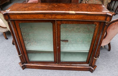 Lot 1298 - A 19th century inlaid burr walnut chiffonier...