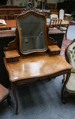 Lot 1300 - A French 19th century style kingwood dressing...