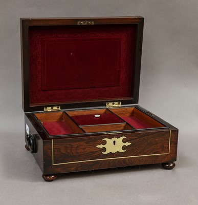 Lot 203 - A Victorian rosewood and mother-of-pearl...
