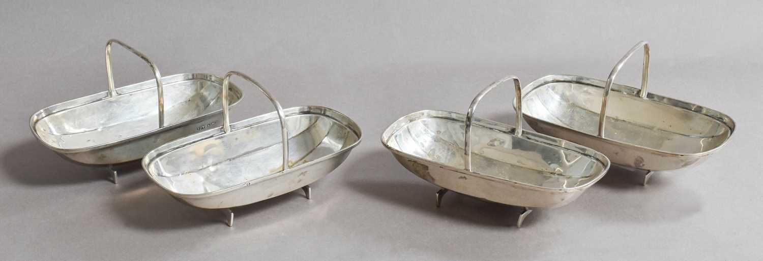 Lot 15 - A Set of Four George V Silver Salt-Cellars, by...