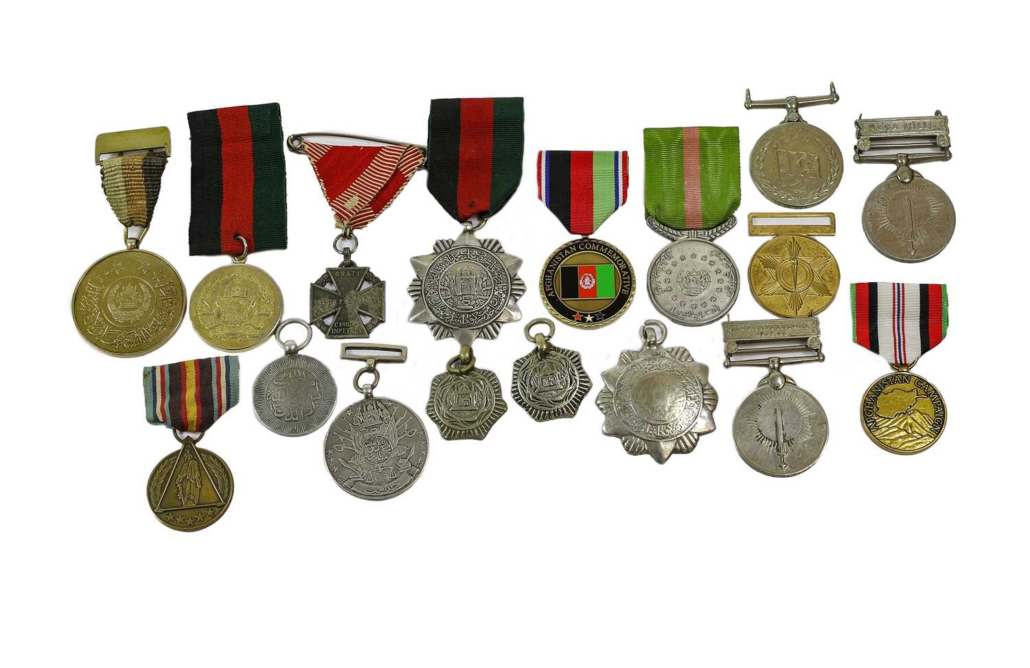 Lot 2013 - A Collection of Ten Various Afghanistan Medals,...