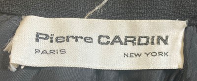 Lot 2181 - Circa 1960s Pierre Cardin Black Wool Crepe...