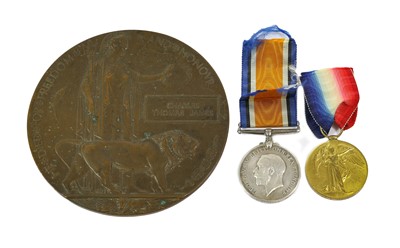 Lot 2018 - A First World War Casualty Group of British...