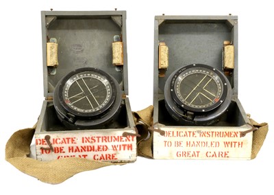 Lot 43 - Three Second World War Aviation Compasses: - a...