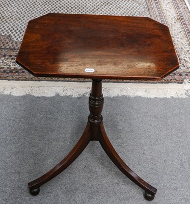 Lot 1138 - Regency mahogany tripod table, 56cm by 42cm by...