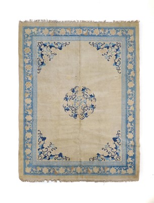 Lot 359 - Chinese Carpet, circa 1920 The plain ivory...