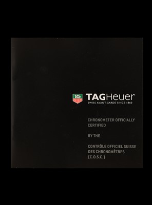 Lot 2244 - Tag Heuer: A Titanium Black PVD Coated...