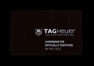 Lot 2244 - Tag Heuer: A Titanium Black PVD Coated...