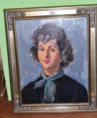 Lot 350 - Philip Naviasky (189401983), portrait of a lady, signed, oil on board