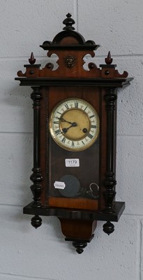 Lot 1312 - A 19th century mahogany wheel barometer,...